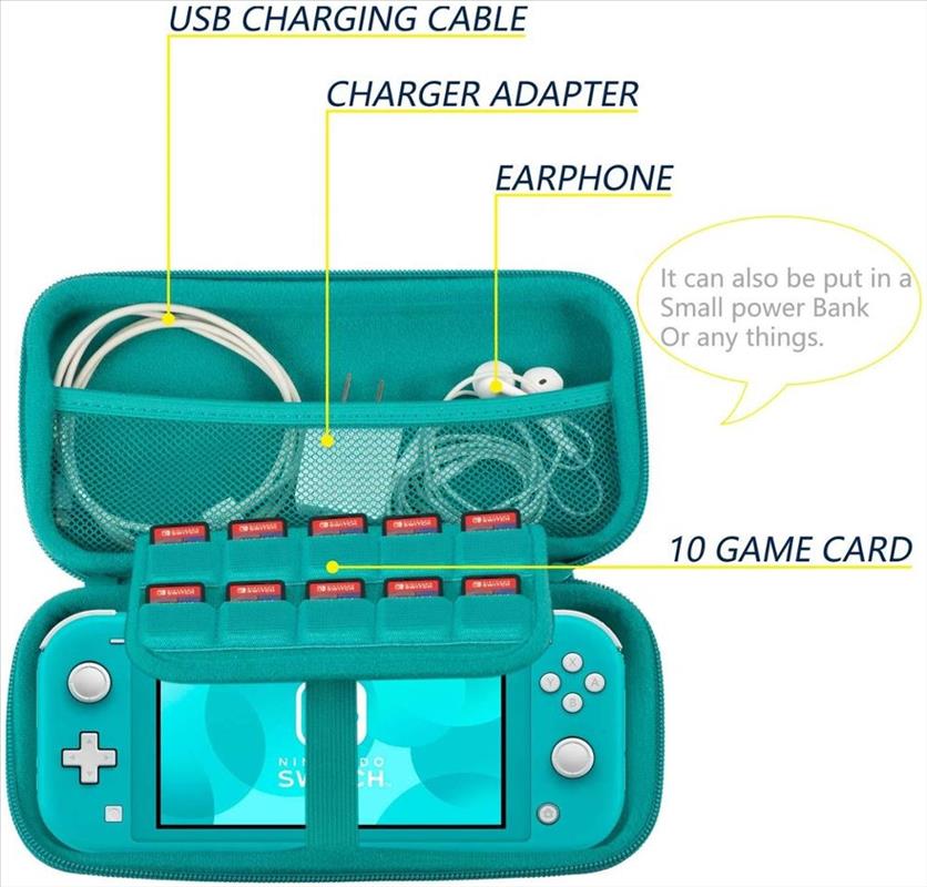 Travel Organizer Eva Molded Hard Video Games Console Zip Carry Bags For Nintendo Switch Lite Bags